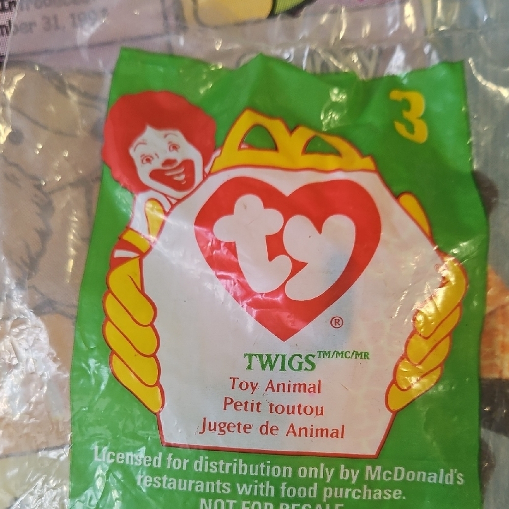 McDonald's Twigs Toy Animal - Green and Yellow